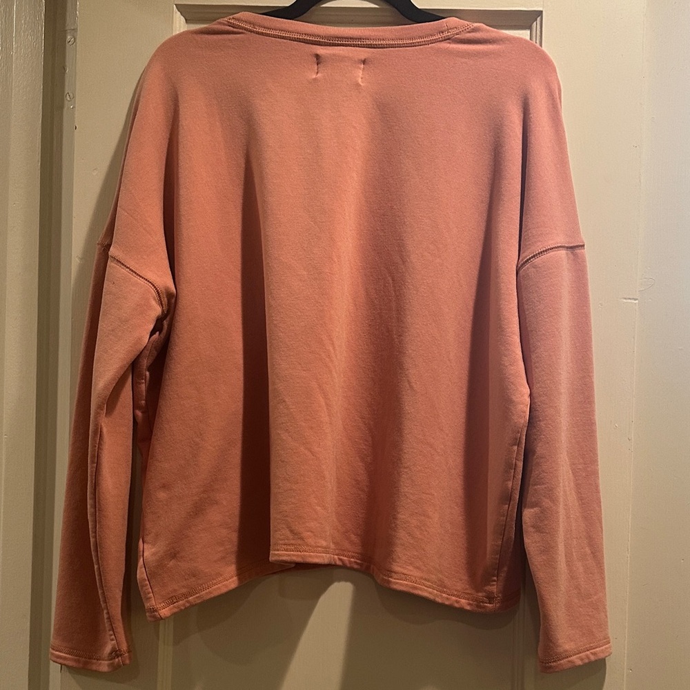 Madewell Women's Peach Sweatshirt - Picture 3 of 3